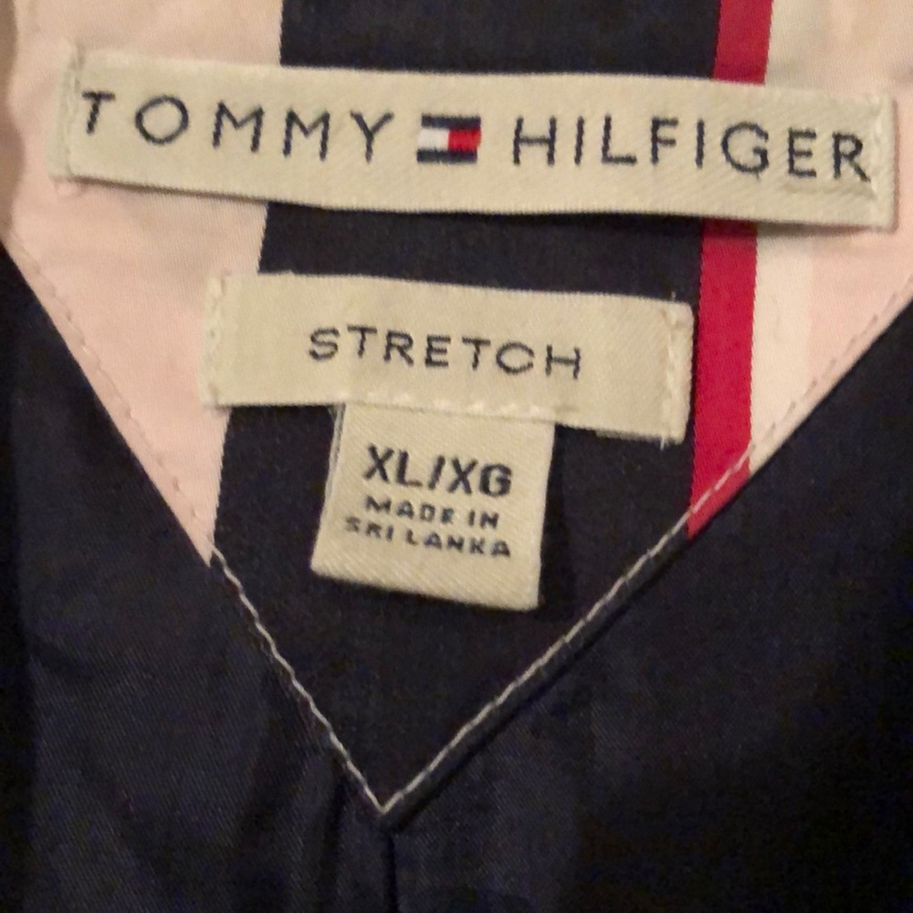 Tommy Hilfiger Pink Navy Striped Blazer - Picture 2 of 3